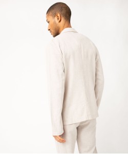 Veste de costume homme en lin mélangé[MISSING]